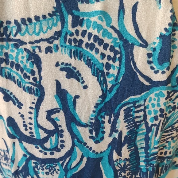 Lilly Pulitzer Beach Dress Blue and White XS - Picture 7 of 8